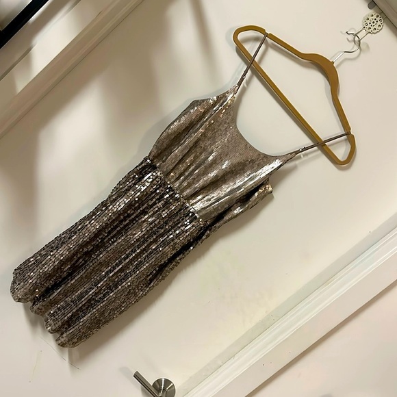 Express Dresses & Skirts - Like new sequins dress - perfect for a party or birthday girl!